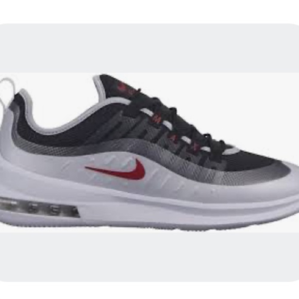 Nike Air Max Axis Black and Gray Sneakers with Red Details, youth size 3